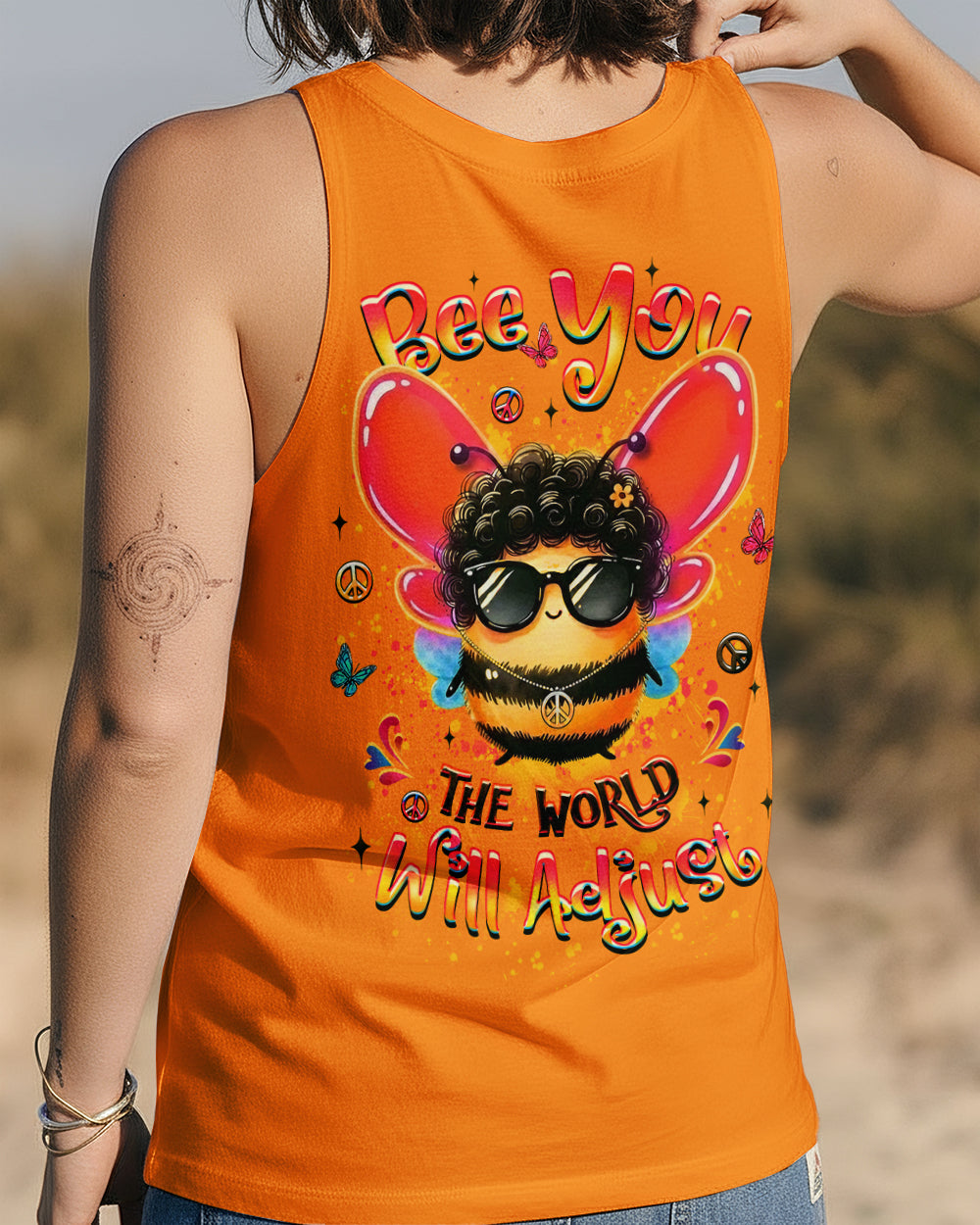 BEE YOU THE WORLD WILL ADJUST ALL OVER PRINT - YHLT1201263