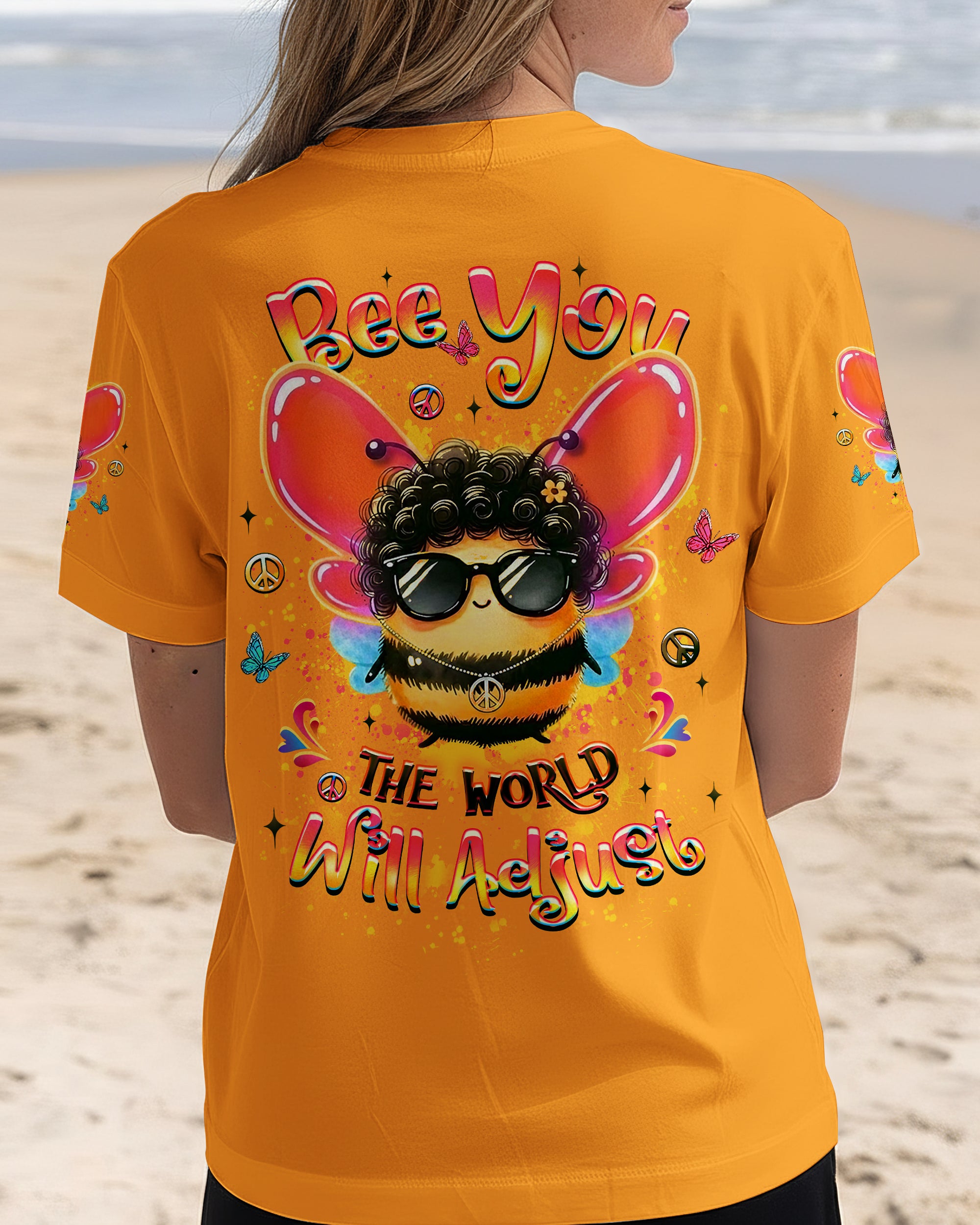 BEE YOU THE WORLD WILL ADJUST ALL OVER PRINT - YHLT1201263