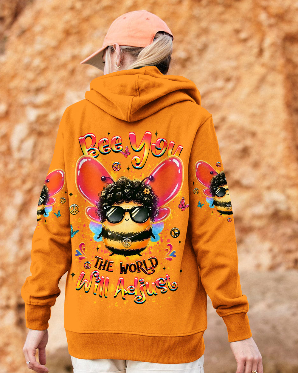 BEE YOU THE WORLD WILL ADJUST ALL OVER PRINT - YHLT1201263