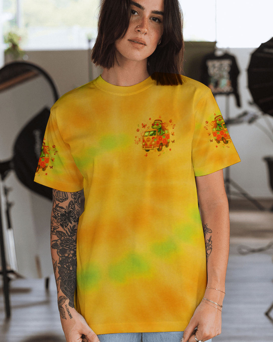 RUNNING AGAINST THE WIND CAR TIE DYE ALL OVER PRINT - YHLT1205251
