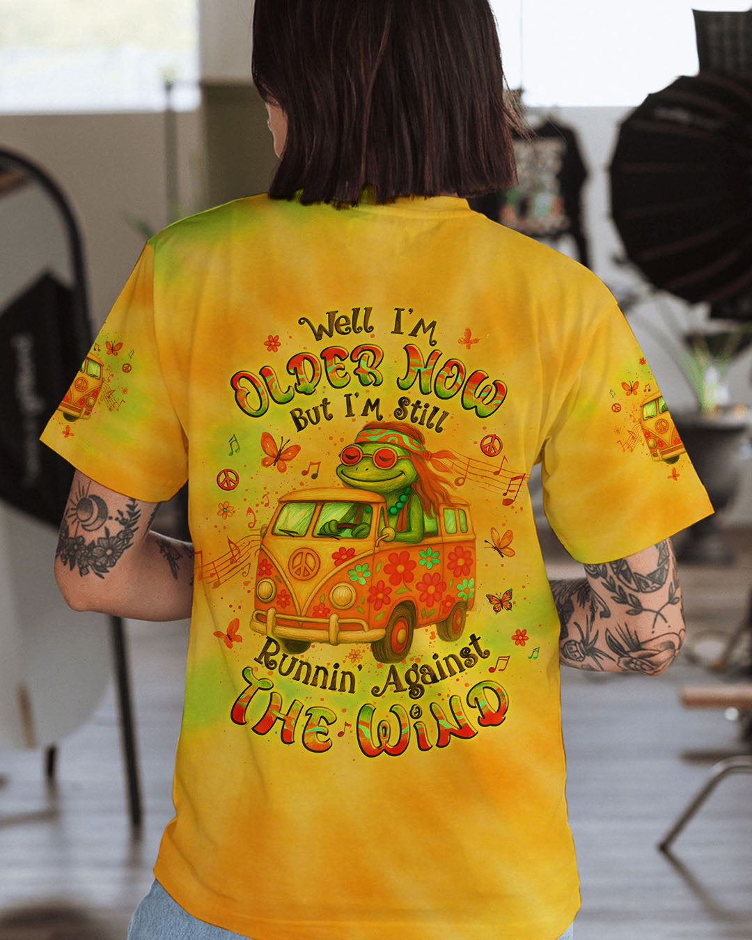 RUNNING AGAINST THE WIND CAR TIE DYE ALL OVER PRINT - YHLT1205251