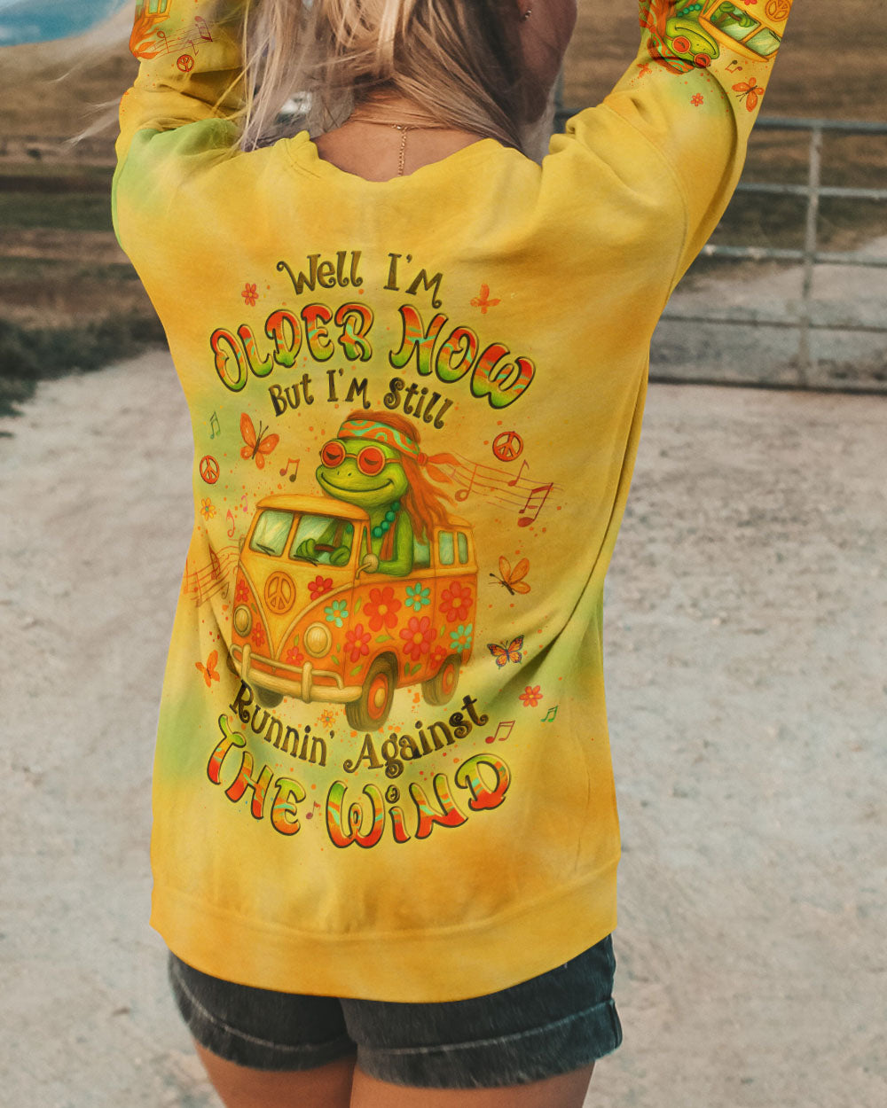 RUNNING AGAINST THE WIND CAR TIE DYE ALL OVER PRINT - YHLT1205251