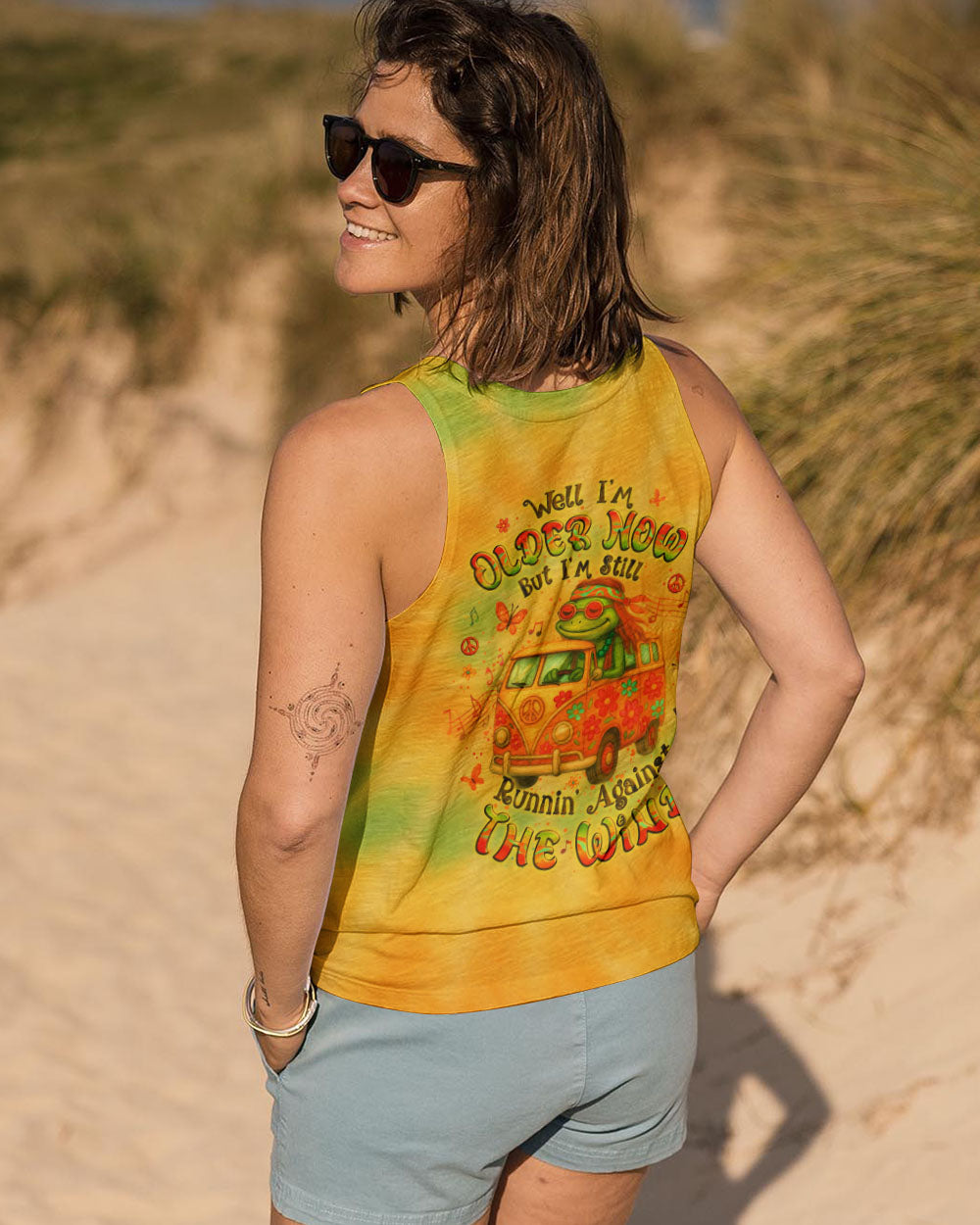 RUNNING AGAINST THE WIND CAR TIE DYE ALL OVER PRINT - YHLT1205251