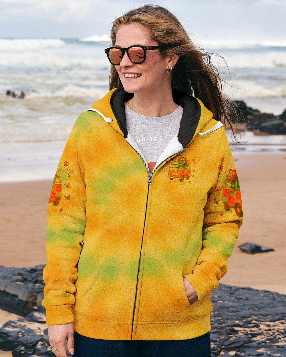 RUNNING AGAINST THE WIND CAR TIE DYE ALL OVER PRINT - YHLT1205251