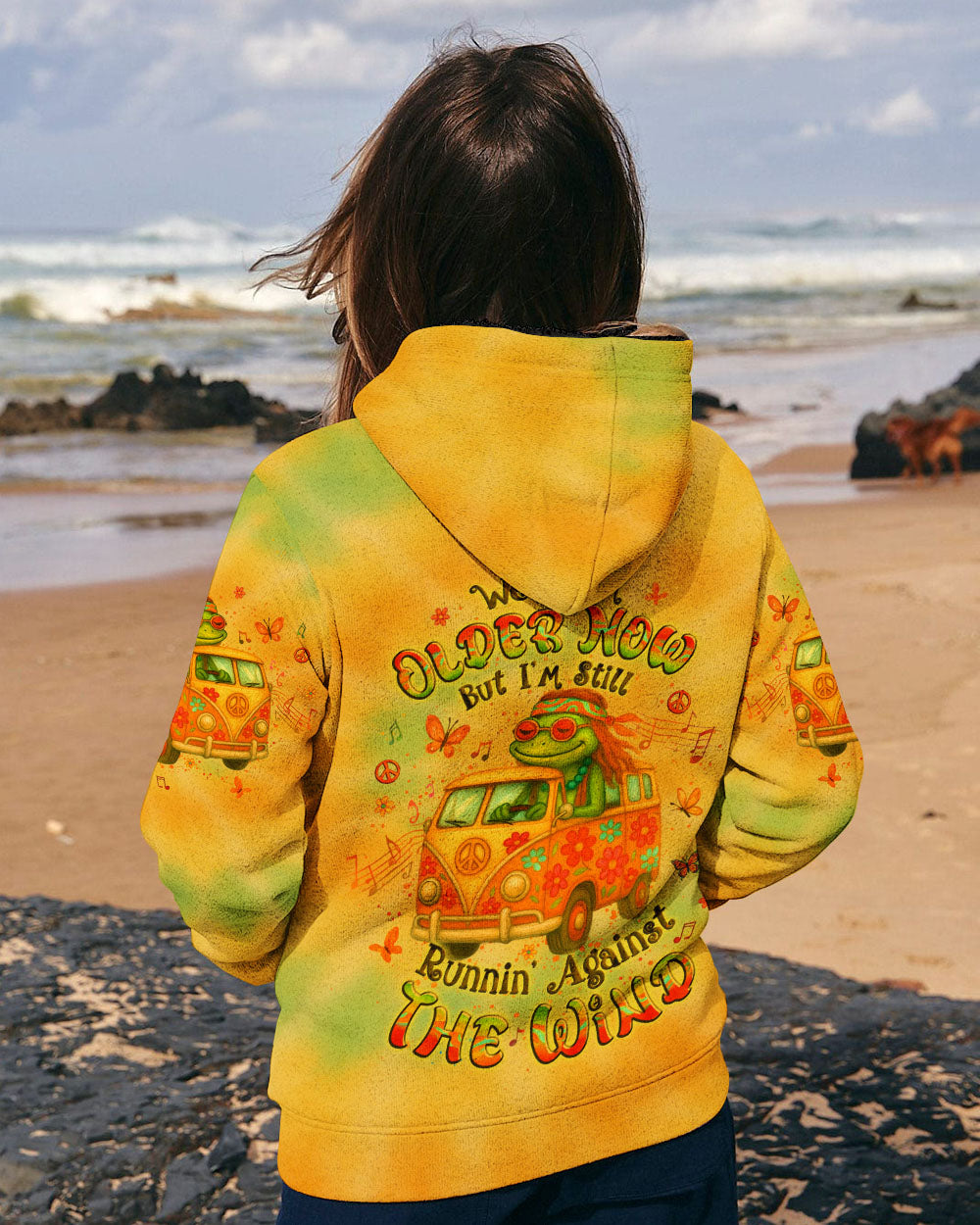 RUNNING AGAINST THE WIND CAR TIE DYE ALL OVER PRINT - YHLT1205251