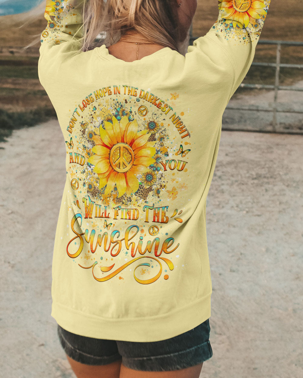 YOU WILL FIND THE SUNSHINE SUNFLOWER ALL OVER PRINT - YHLT1208241