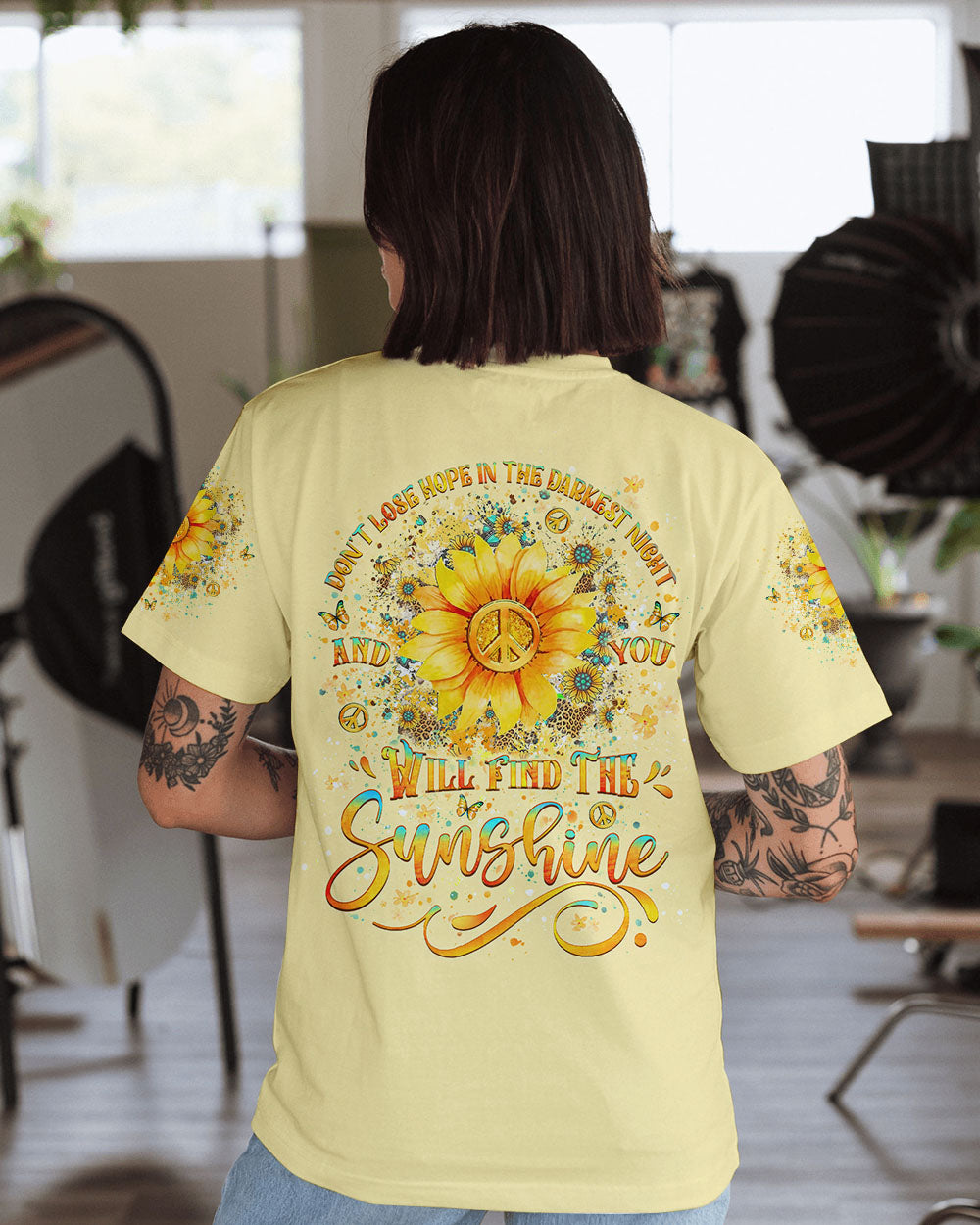 YOU WILL FIND THE SUNSHINE SUNFLOWER ALL OVER PRINT - YHLT1208241