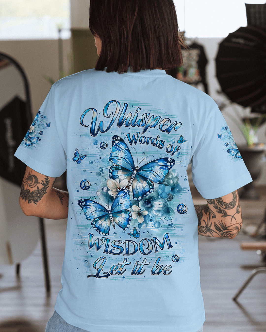 WHISPER WORDS OF WISDOM BUTTERFLY ALL OVER PRINT - YHLT1310251