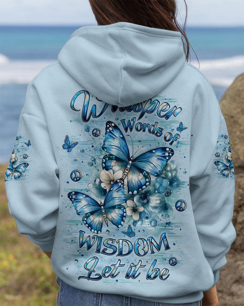 WHISPER WORDS OF WISDOM BUTTERFLY ALL OVER PRINT - YHLT1310251