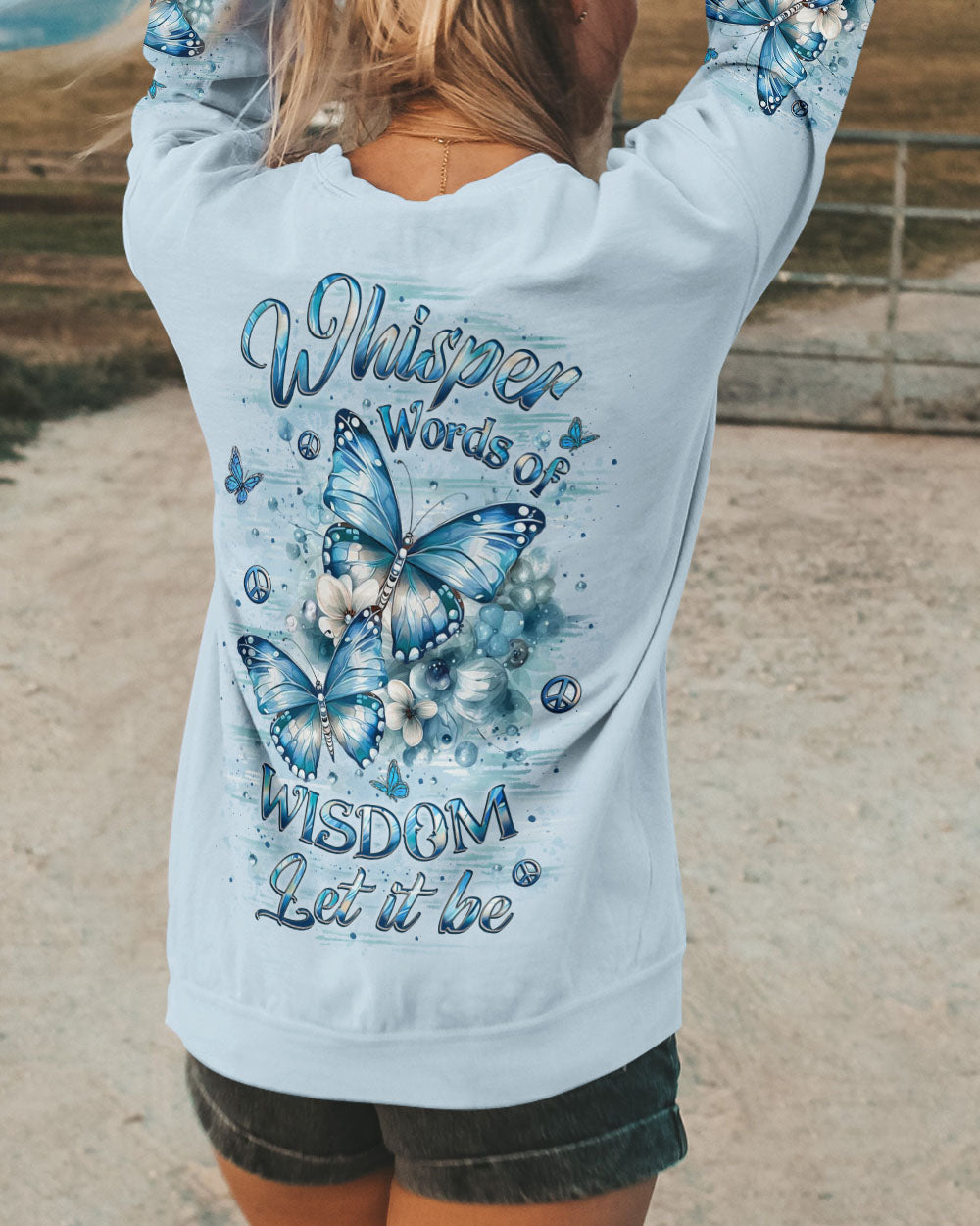 WHISPER WORDS OF WISDOM BUTTERFLY ALL OVER PRINT - YHLT1310251