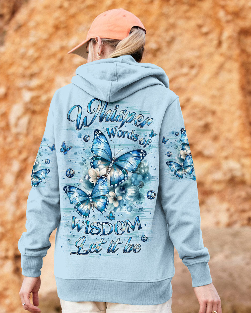 WHISPER WORDS OF WISDOM BUTTERFLY ALL OVER PRINT - YHLT1310251