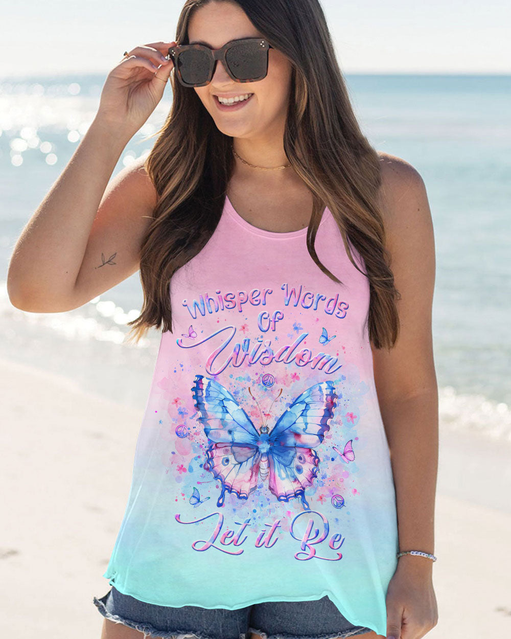 WHISPER WORDS OF WISDOM BUTTERFLY ALL OVER PRINT - YHLT1403241