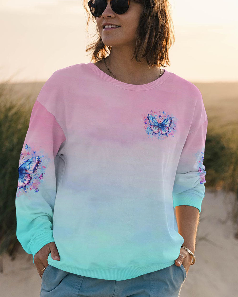 WHISPER WORDS OF WISDOM BUTTERFLY ALL OVER PRINT - YHLT1403241