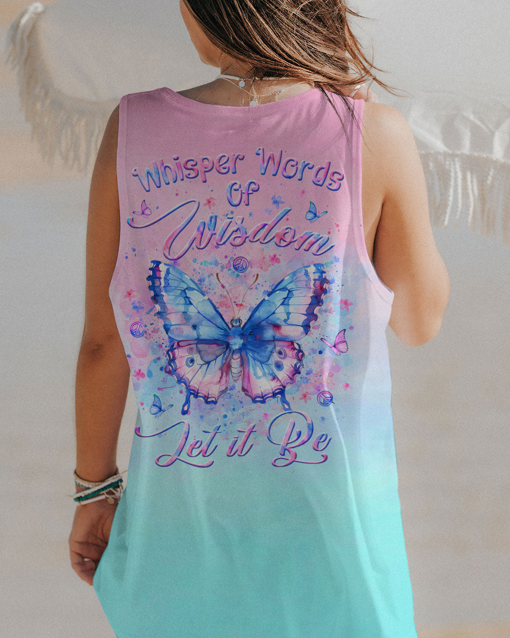 WHISPER WORDS OF WISDOM BUTTERFLY ALL OVER PRINT - YHLT1403241