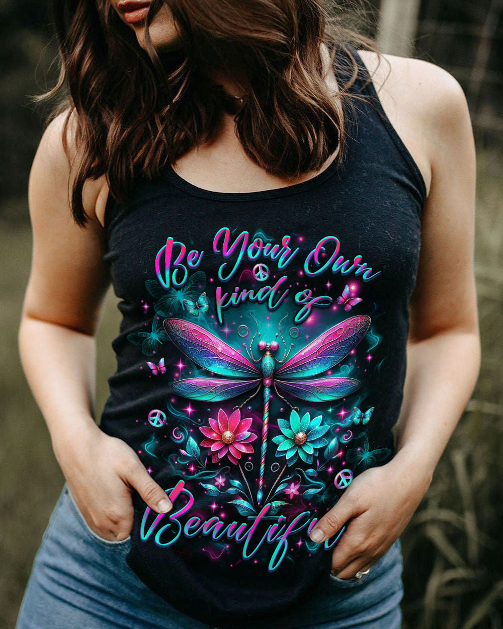 BE YOUR OWN KIND OF BEAUTIFUL DRAGONFLY ALL OVER PRINT - YHLT1403251