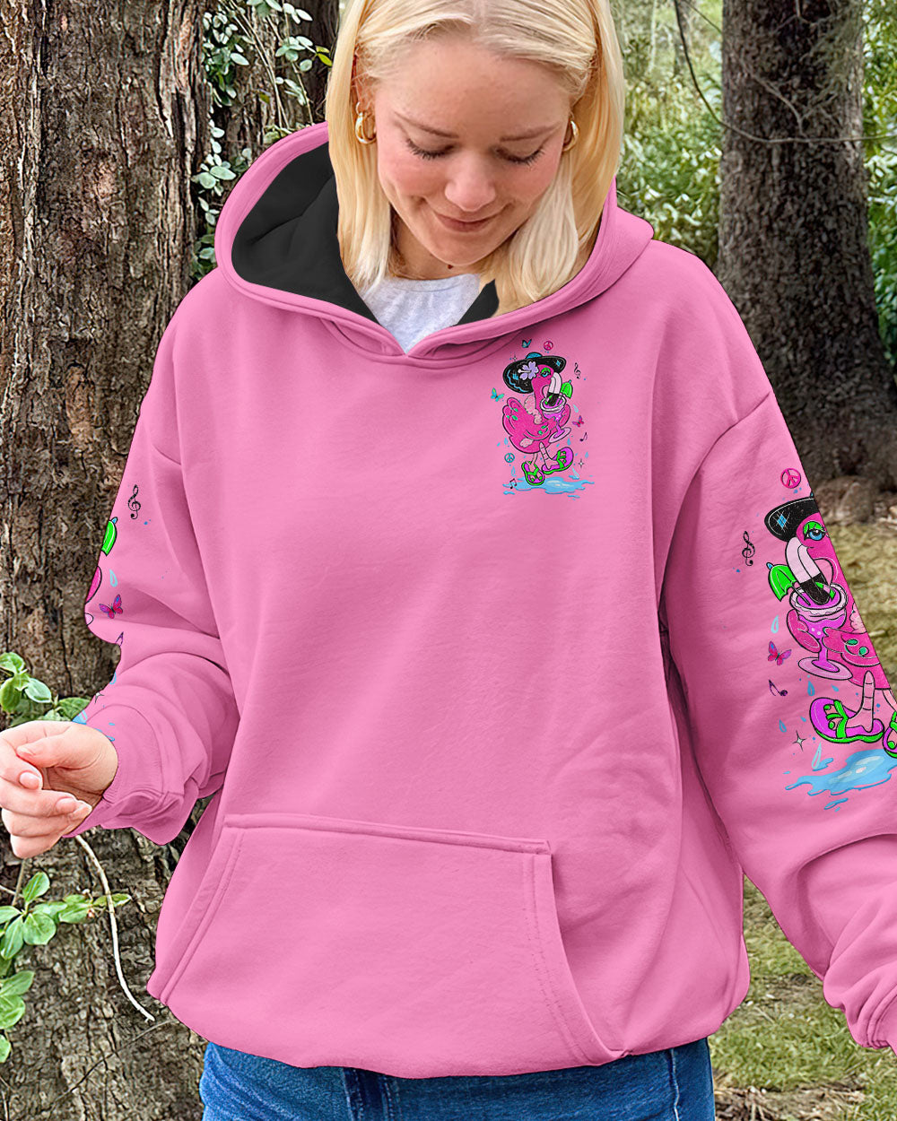 PRETTY IN PINK FLAMINGO ALL OVER PRINT - YHLT1404251