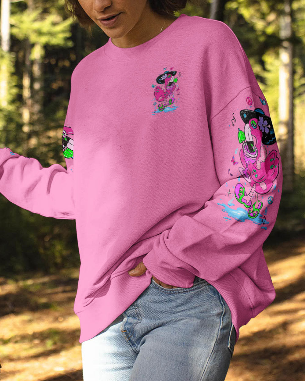 PRETTY IN PINK FLAMINGO ALL OVER PRINT - YHLT1404251