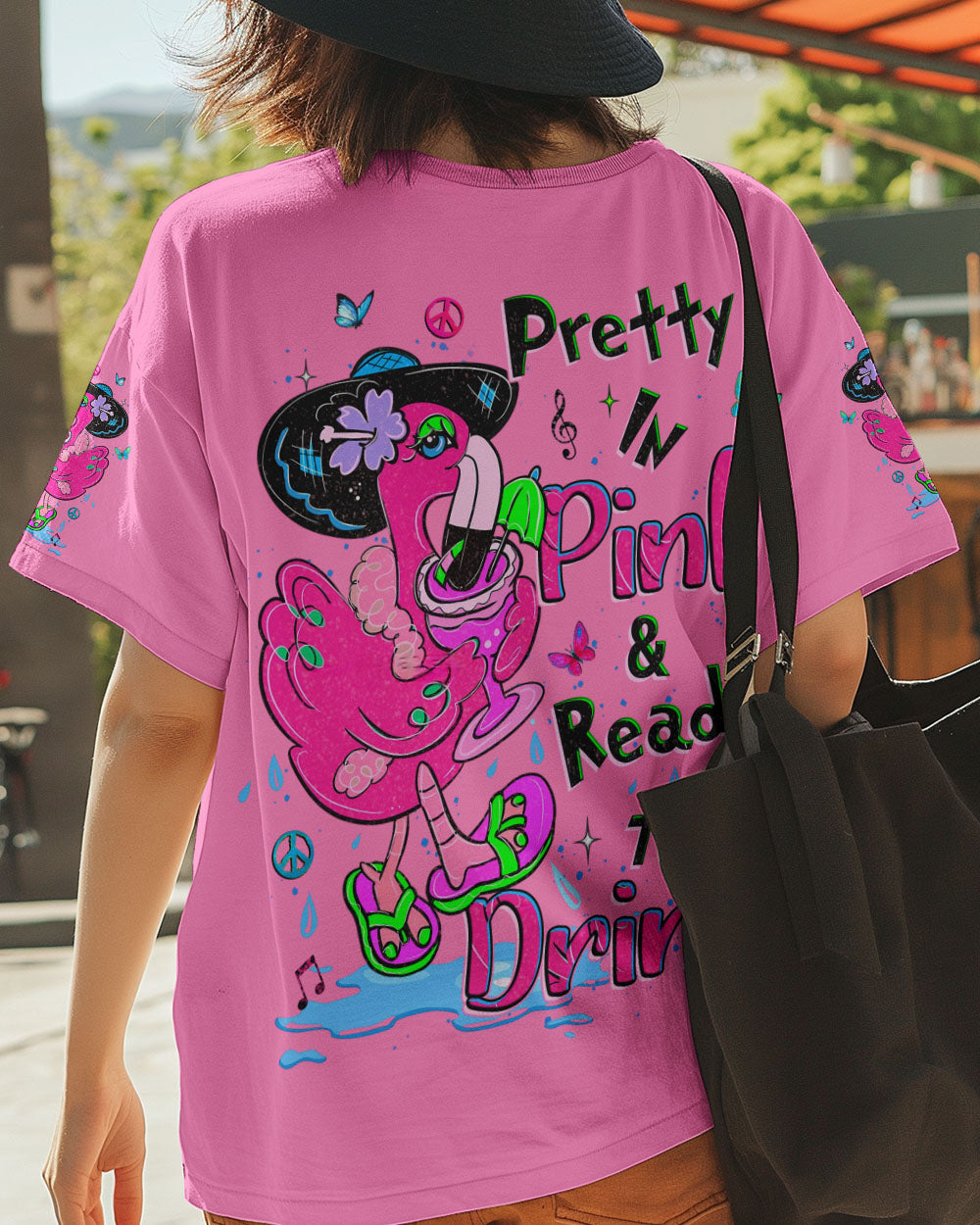 PRETTY IN PINK FLAMINGO ALL OVER PRINT - YHLT1404251