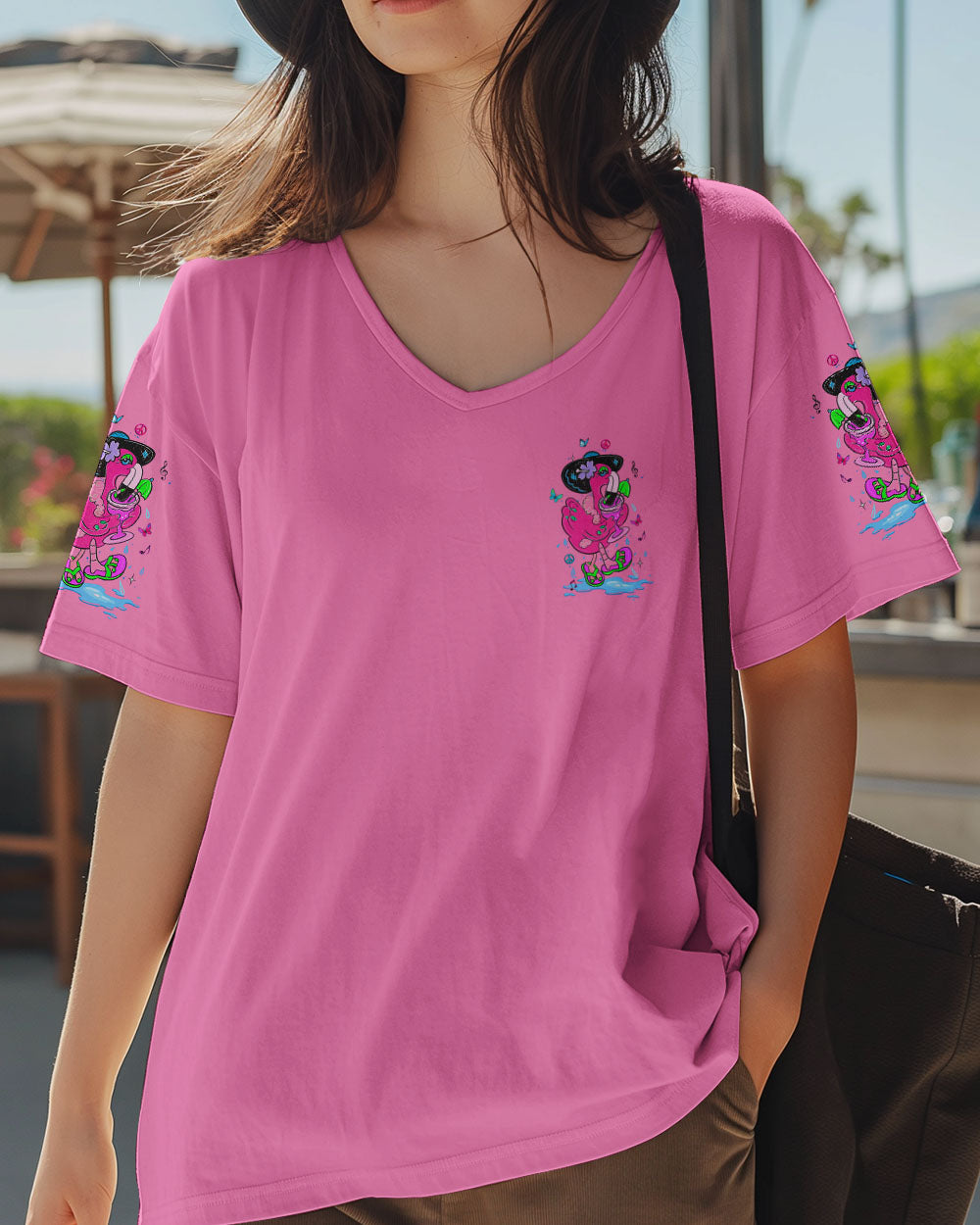 PRETTY IN PINK FLAMINGO ALL OVER PRINT - YHLT1404251