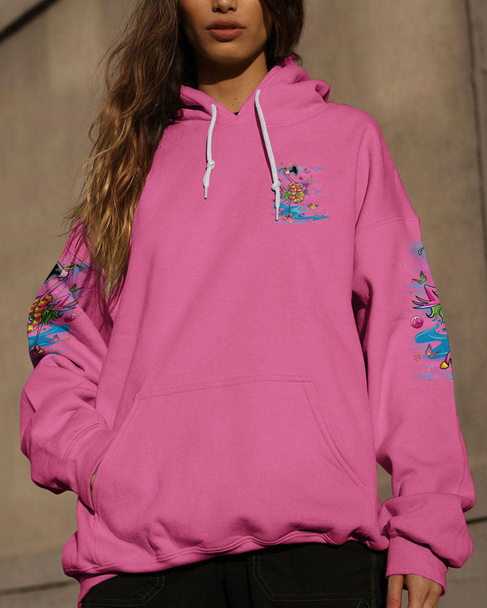 PRETTY IN PINK FLAMINGO ALL OVER PRINT - YHLT1406242