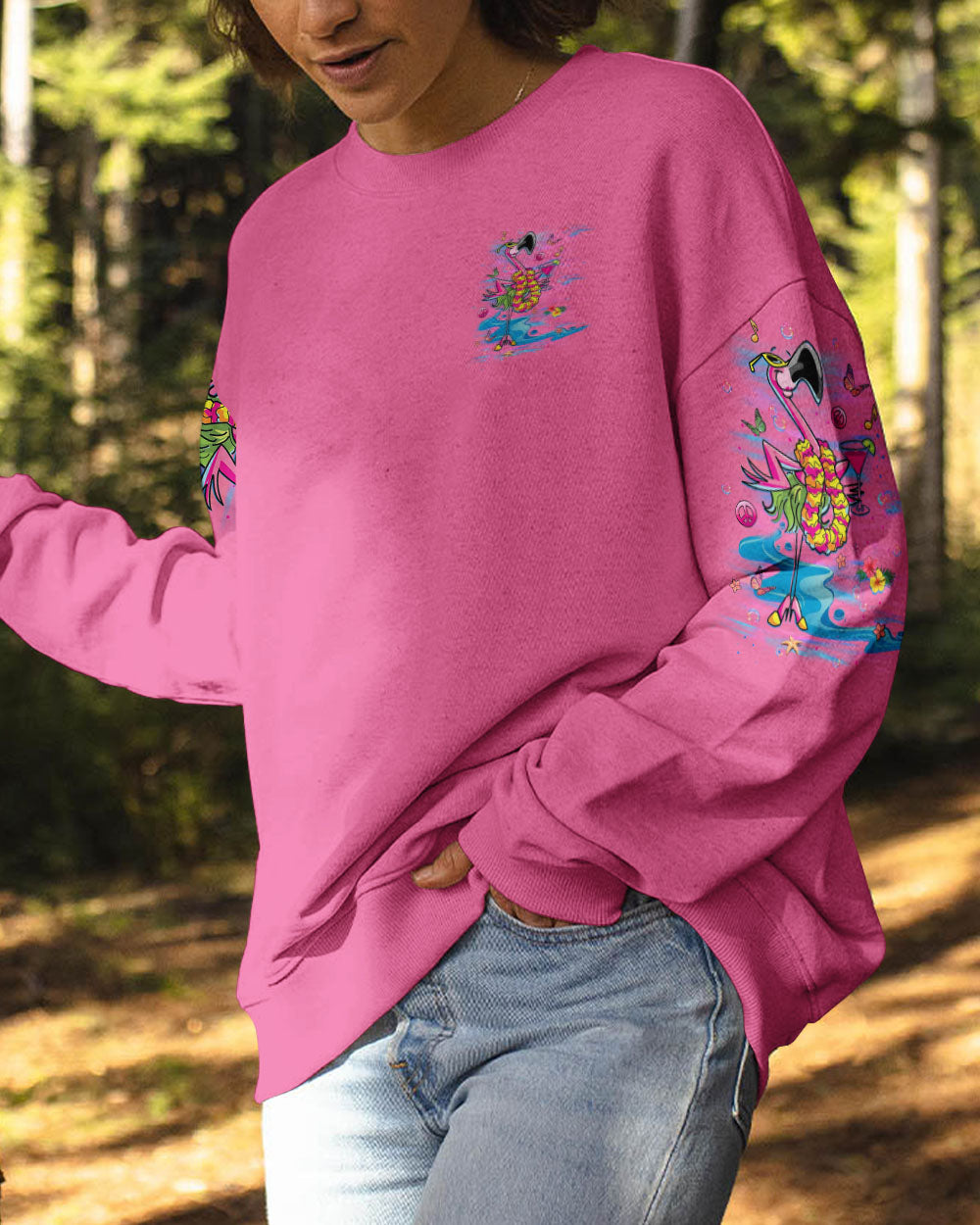 PRETTY IN PINK FLAMINGO ALL OVER PRINT - YHLT1406242