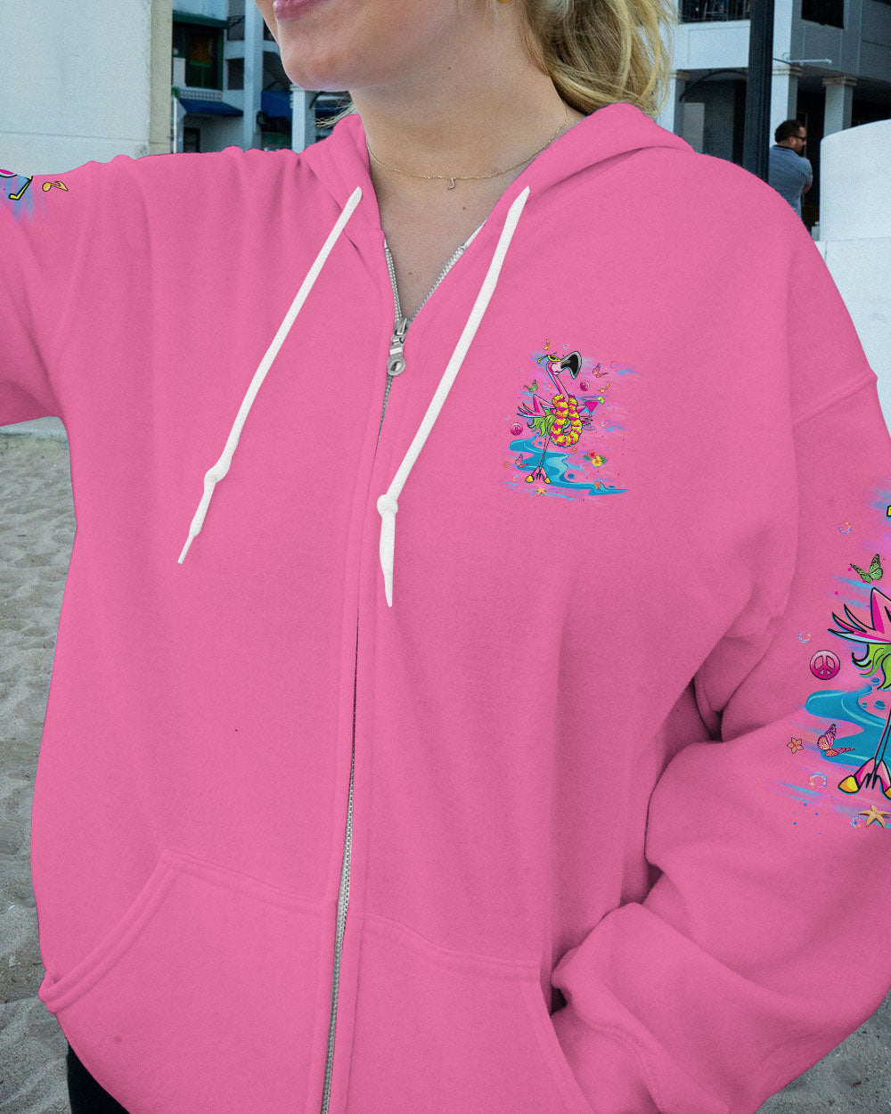 PRETTY IN PINK FLAMINGO ALL OVER PRINT - YHLT1406242