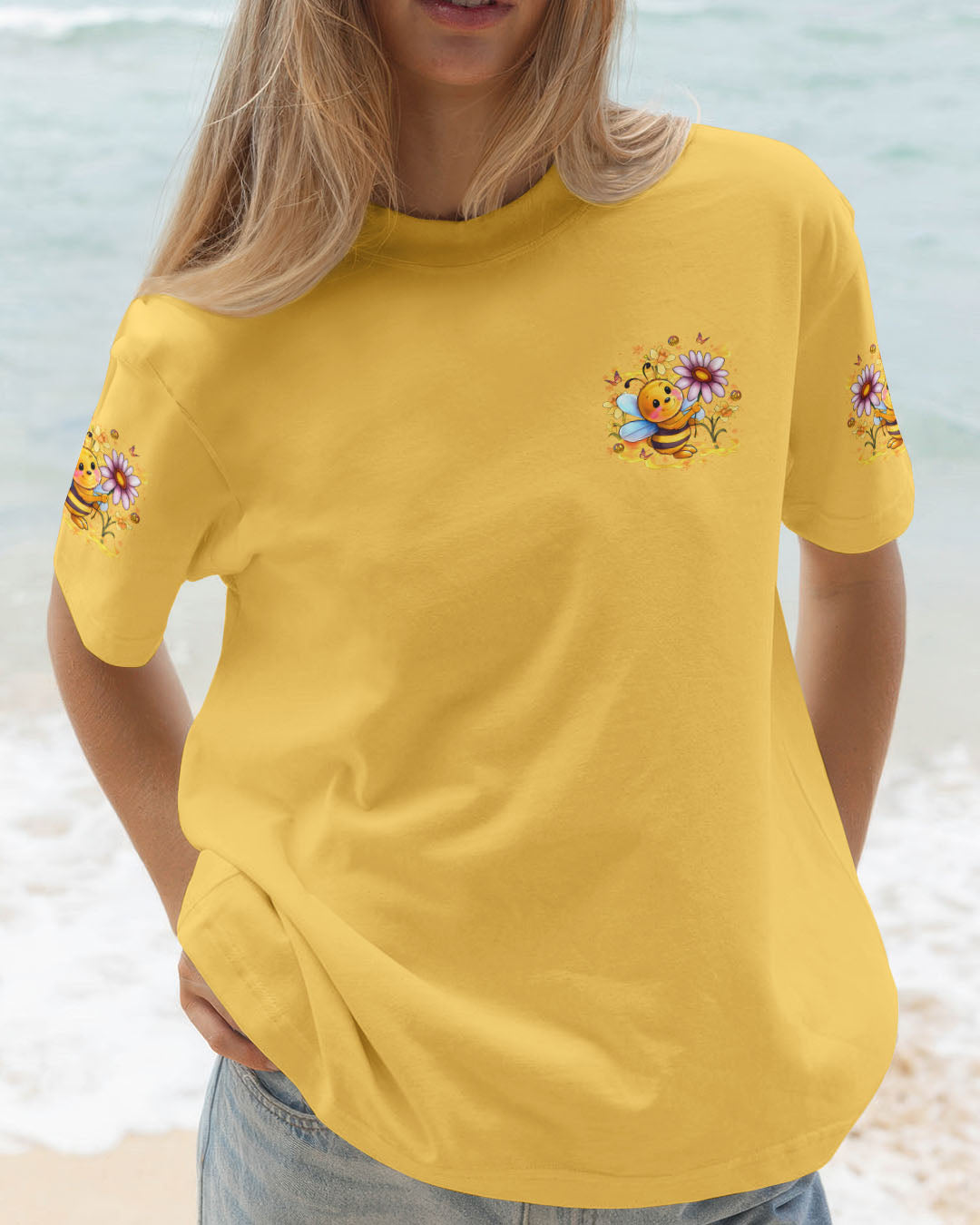 STAY WILD FLOWER CHILD BEE ALL OVER PRINT - YHLT1407252