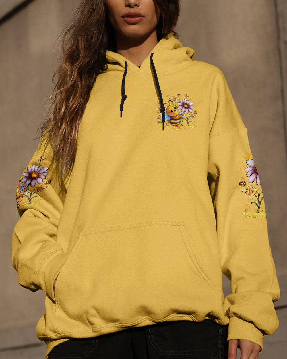 STAY WILD FLOWER CHILD BEE ALL OVER PRINT - YHLT1407252