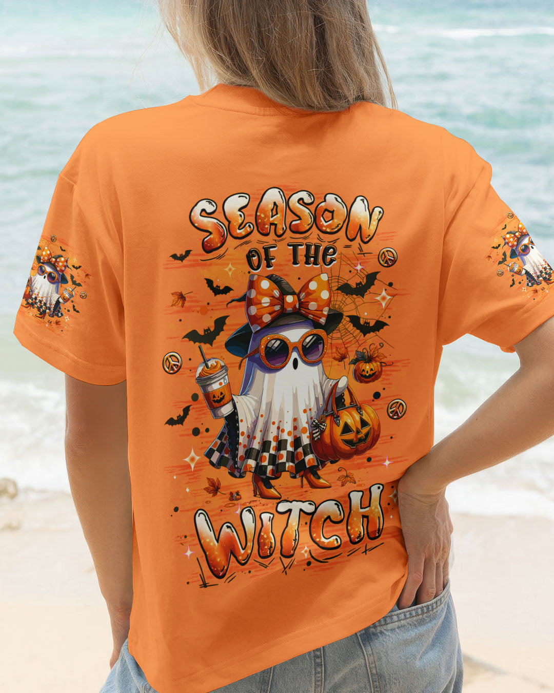SEASON OF THE WITCH HALLOWEEN BOO ALL OVER PRINT - YHLT1408252