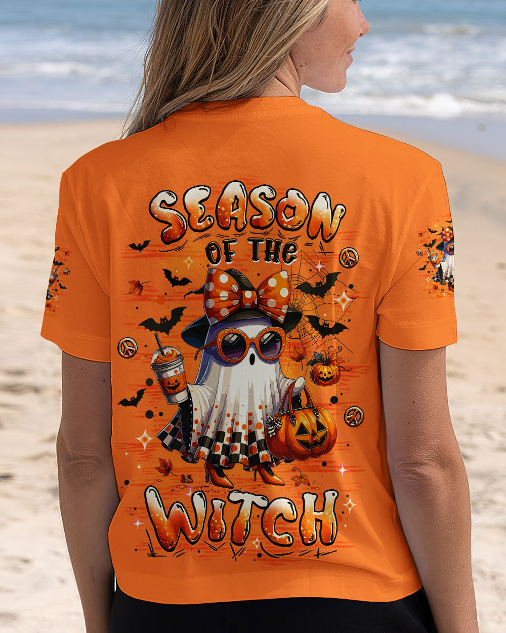 SEASON OF THE WITCH HALLOWEEN BOO ALL OVER PRINT - YHLT1408252