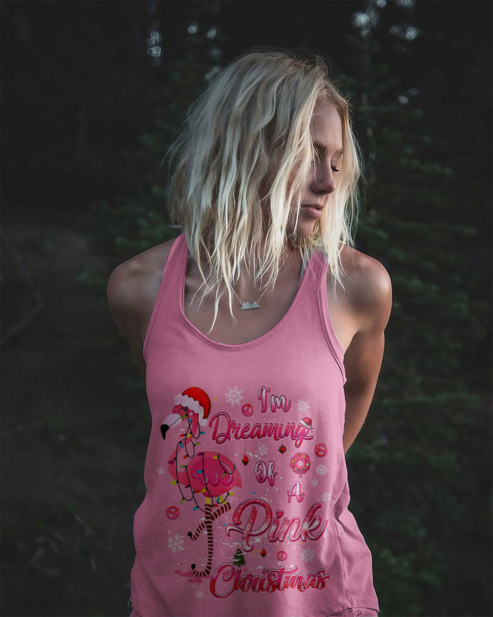 I'M DREAMING OF A PINK CHRISTMAS FLAMINGO ALL OVER PRINT - YHLT1410243