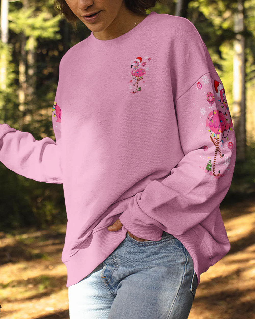 I'M DREAMING OF A PINK CHRISTMAS FLAMINGO ALL OVER PRINT - YHLT1410243