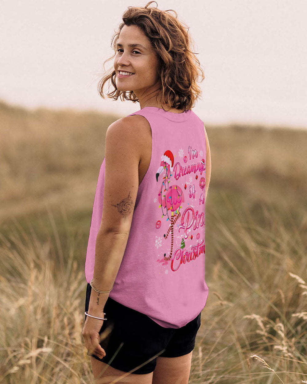 I'M DREAMING OF A PINK CHRISTMAS FLAMINGO ALL OVER PRINT - YHLT1410243
