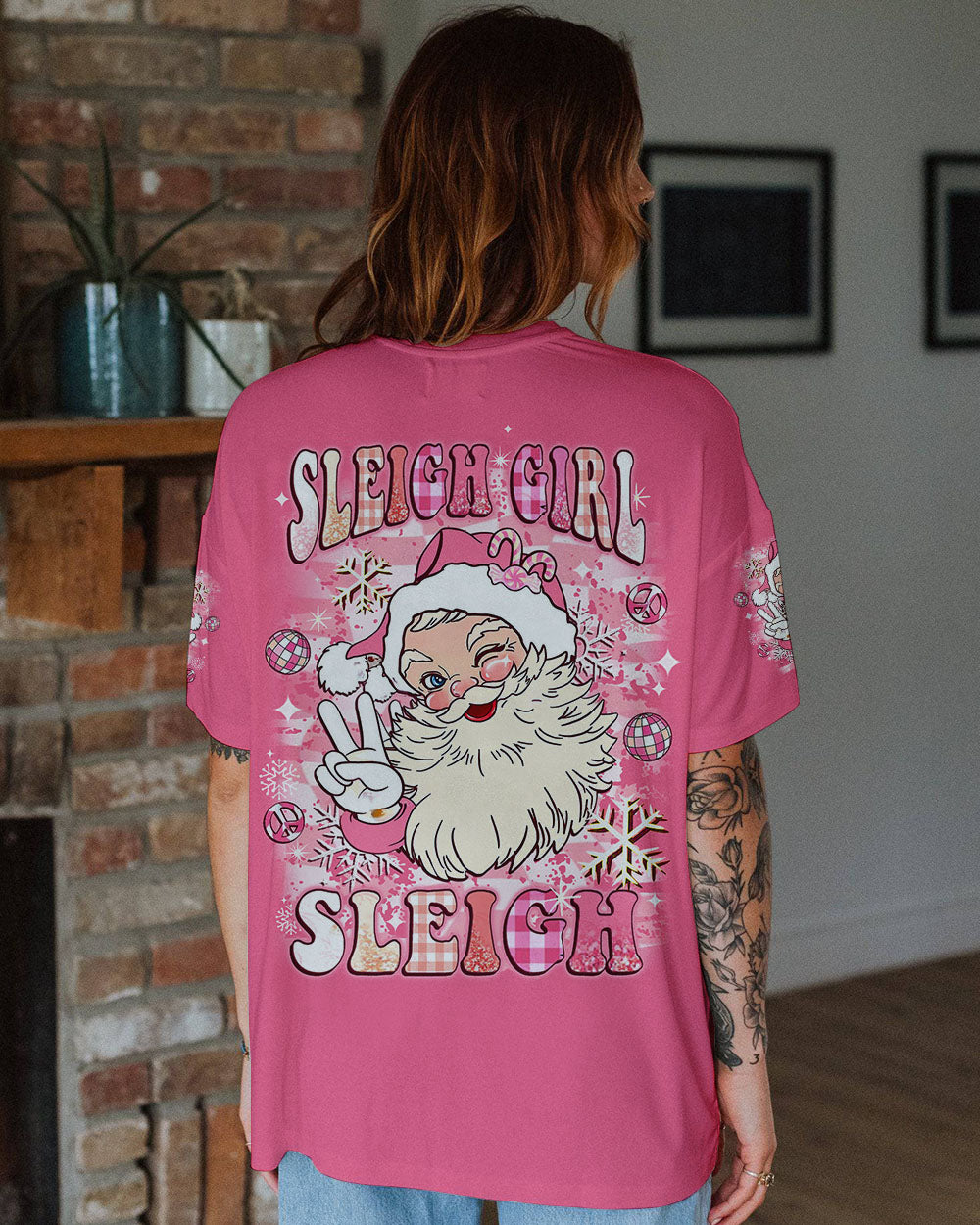 SLEIGH GIRL SLEIGH CHRISTMAS ALL OVER PRINT -YHLT1411242