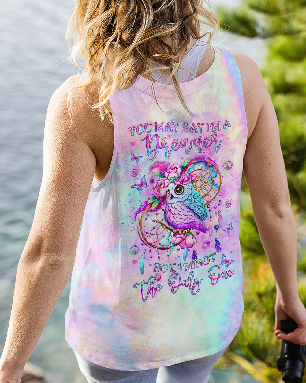 YOU MAY SAY I'M A DREAMER OWL ALL OVER PRINT - YHLT1412232