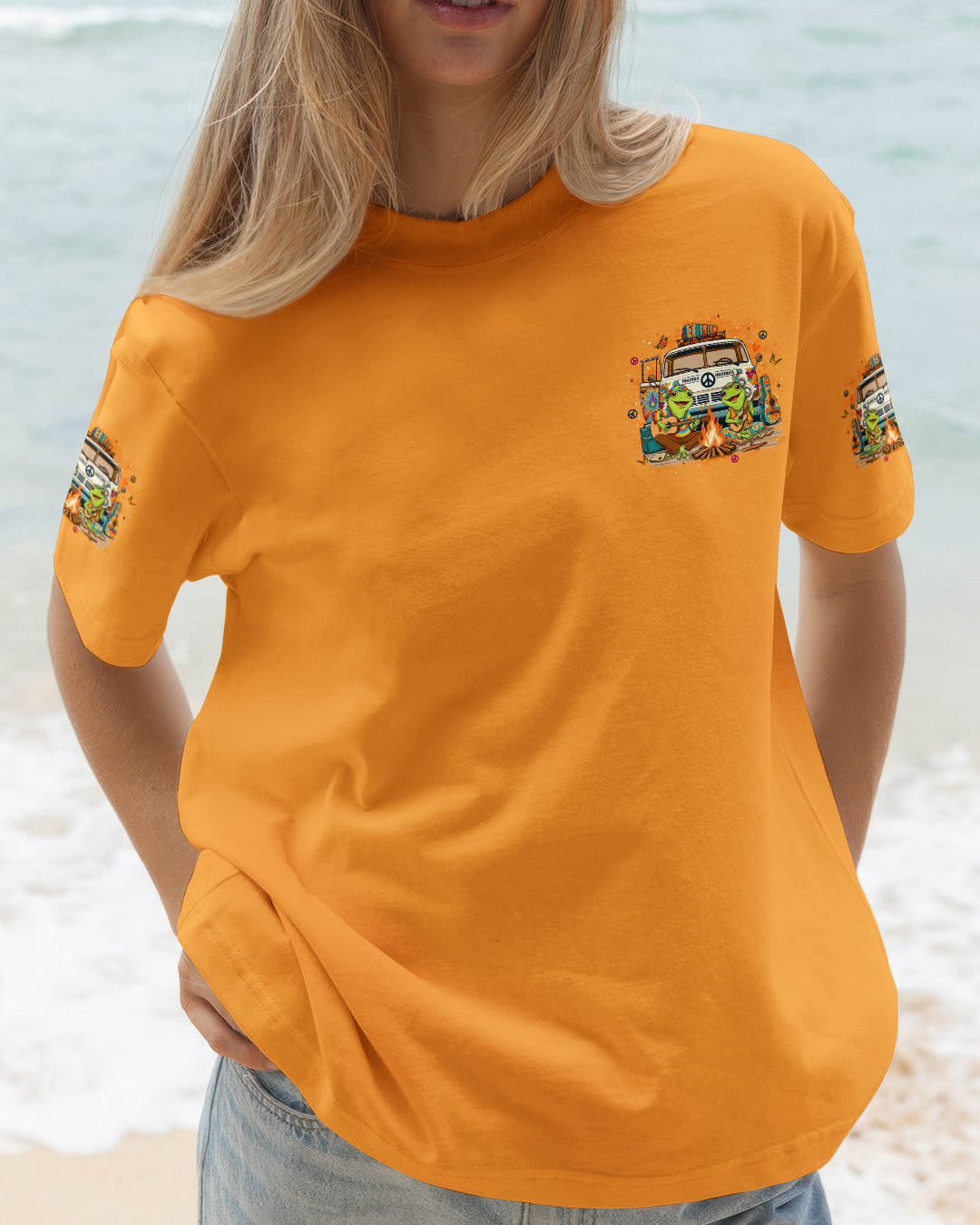 PEACE LOVE AND ADVENTURE COUPLE ALL OVER PRINT - YHLT1501261