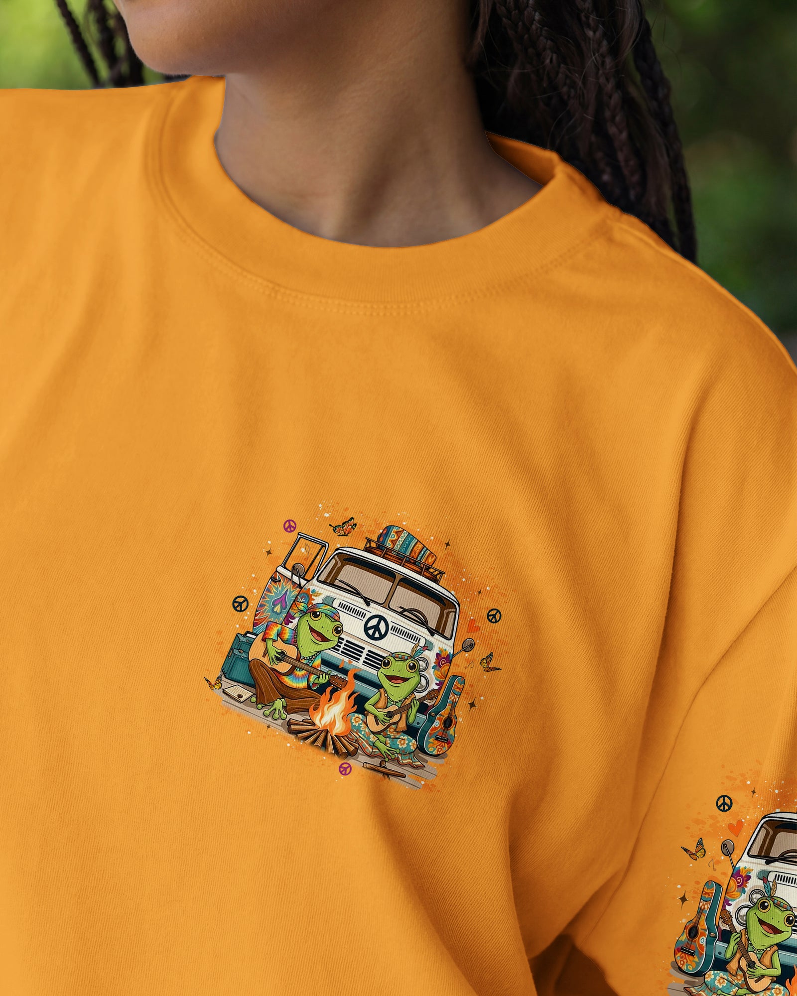 PEACE LOVE AND ADVENTURE COUPLE ALL OVER PRINT - YHLT1501261