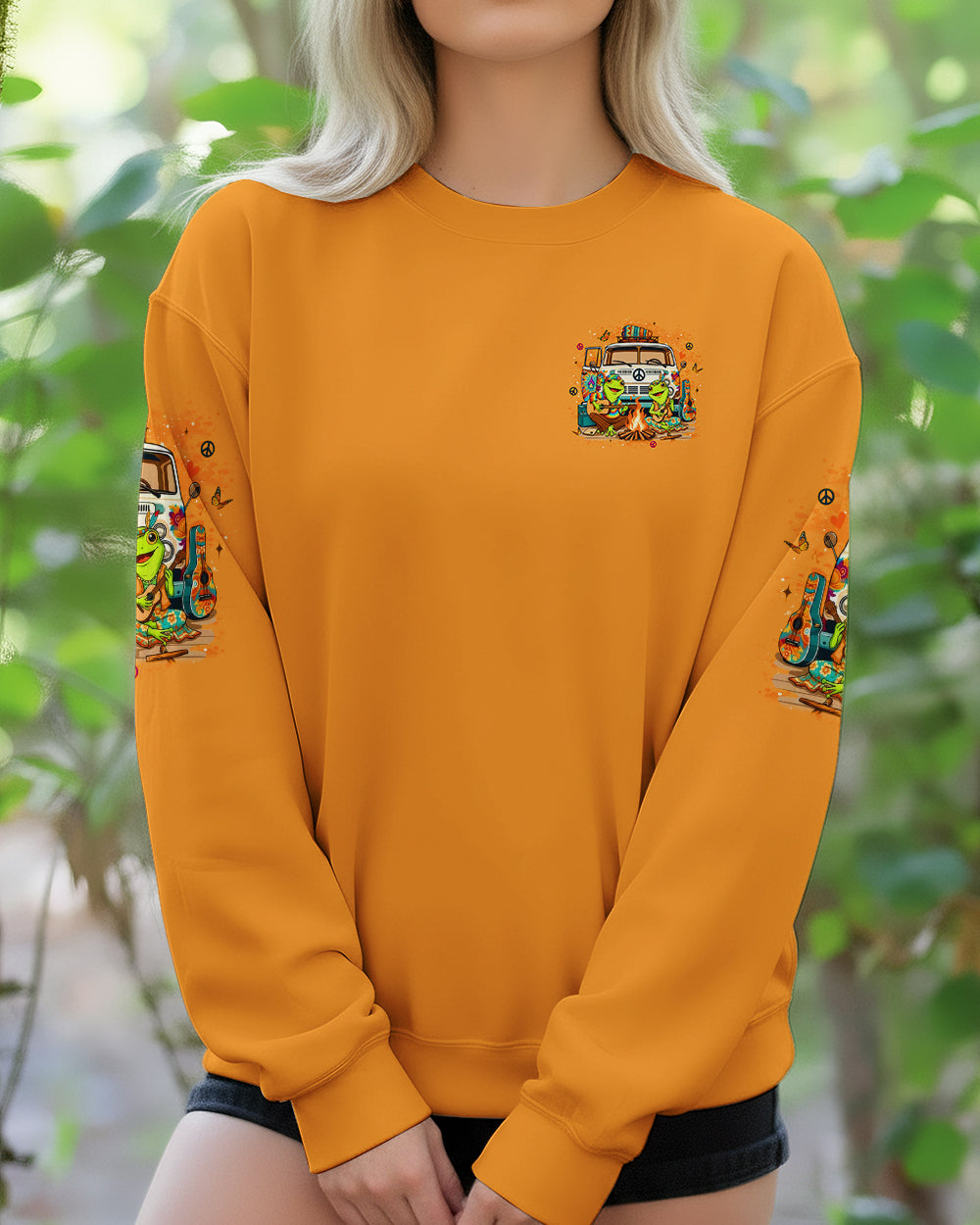 PEACE LOVE AND ADVENTURE COUPLE ALL OVER PRINT - YHLT1501261