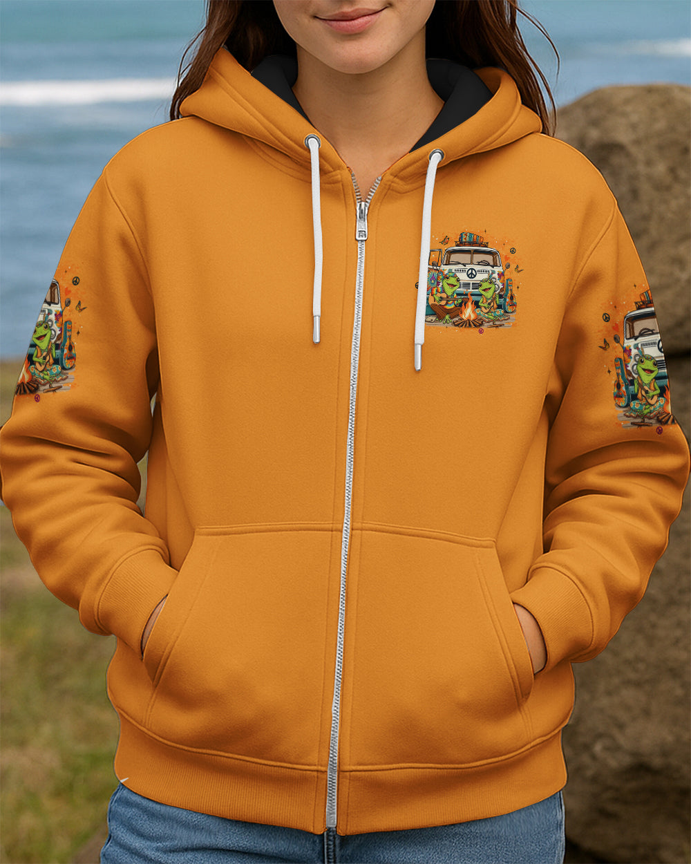 PEACE LOVE AND ADVENTURE COUPLE ALL OVER PRINT - YHLT1501261
