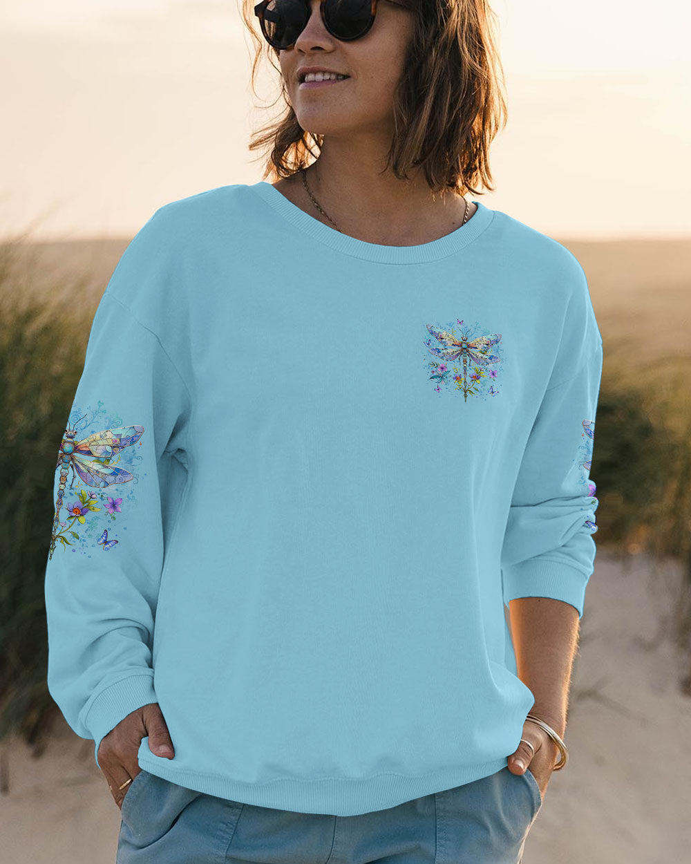 BE YOU THE WORLD WILL ADJUST DRAGONFLY ALL OVER PRINT - YHLT1503242