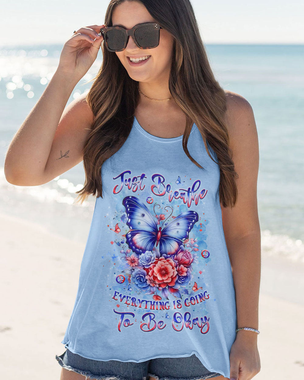 JUST BREATHE BUTTERFLY ALL OVER PRINT - YHLT1507243