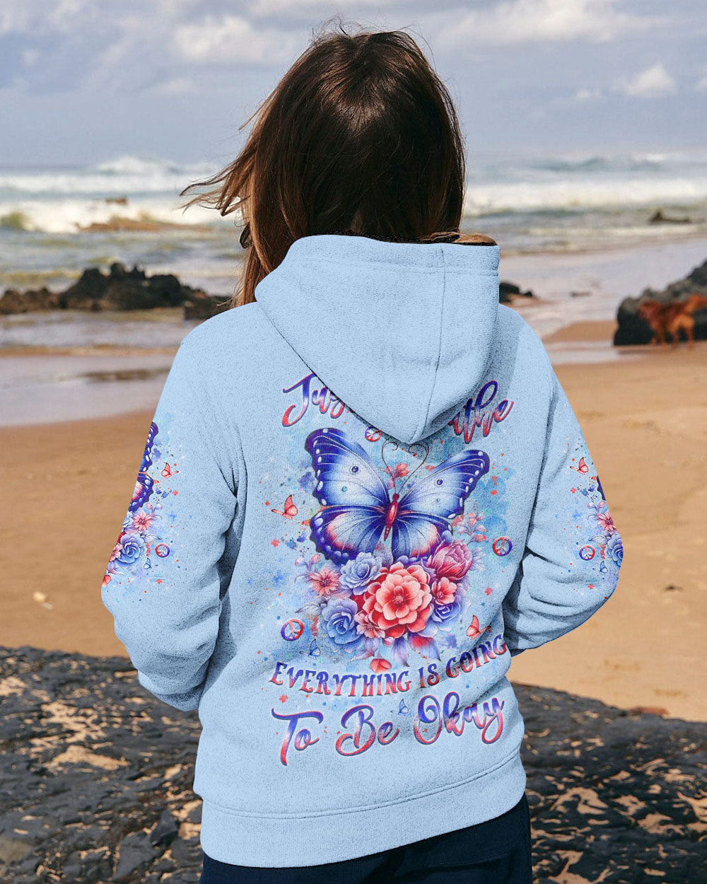 JUST BREATHE BUTTERFLY ALL OVER PRINT - YHLT1507243