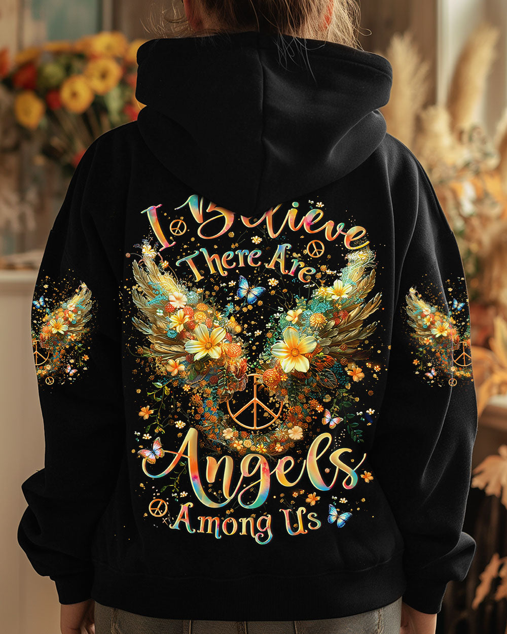 I BELIEVE THERE ARE ANGELS AMONG US WINGS ALL OVER PRINT - YHLT1508243
