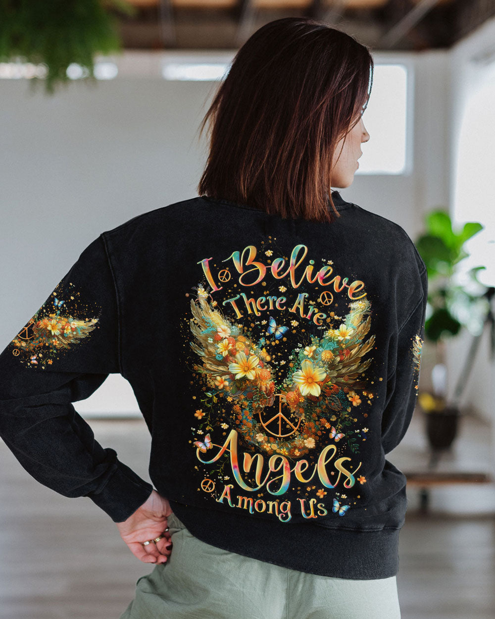 I BELIEVE THERE ARE ANGELS AMONG US WINGS ALL OVER PRINT - YHLT1508243