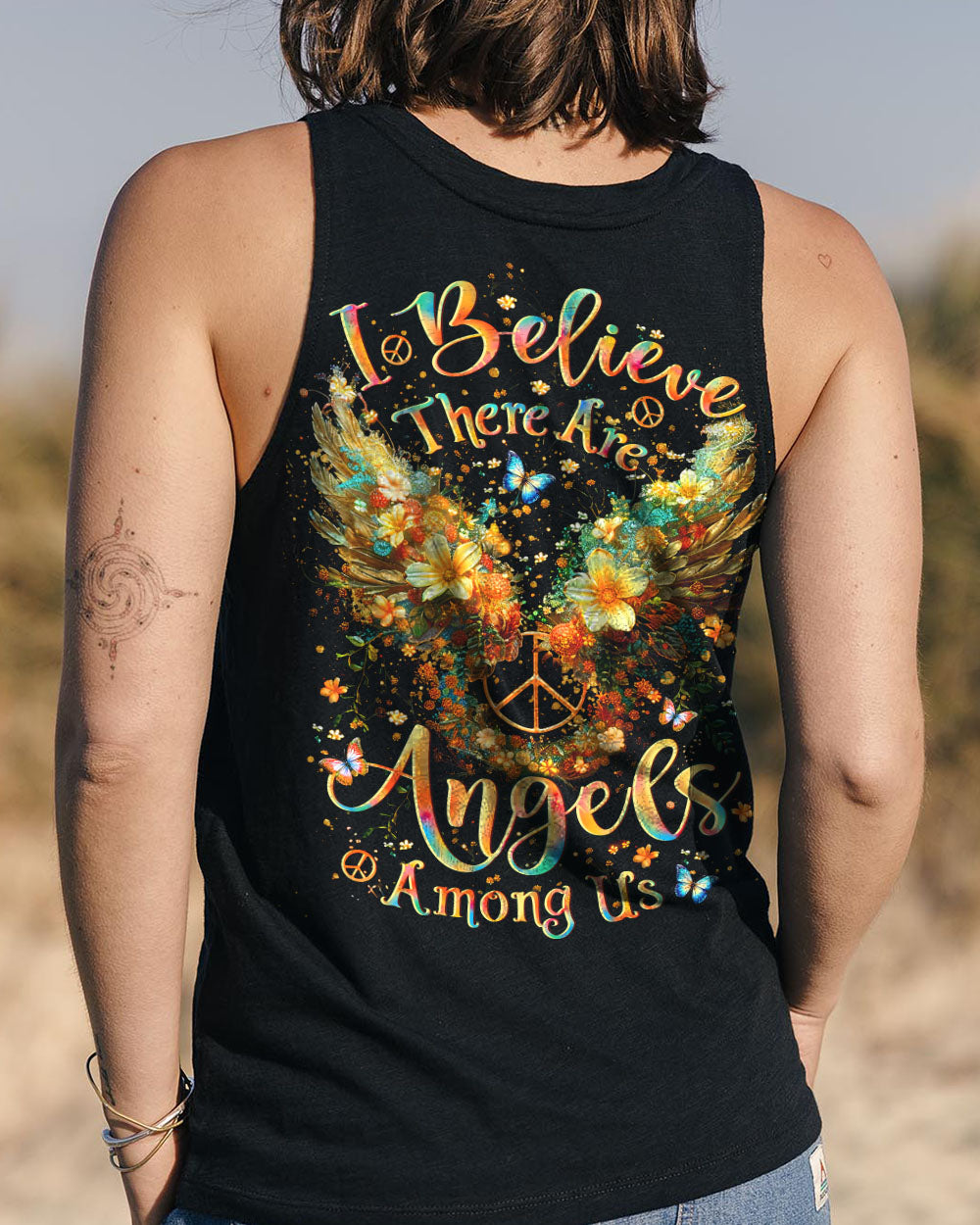 I BELIEVE THERE ARE ANGELS AMONG US WINGS ALL OVER PRINT - YHLT1508243