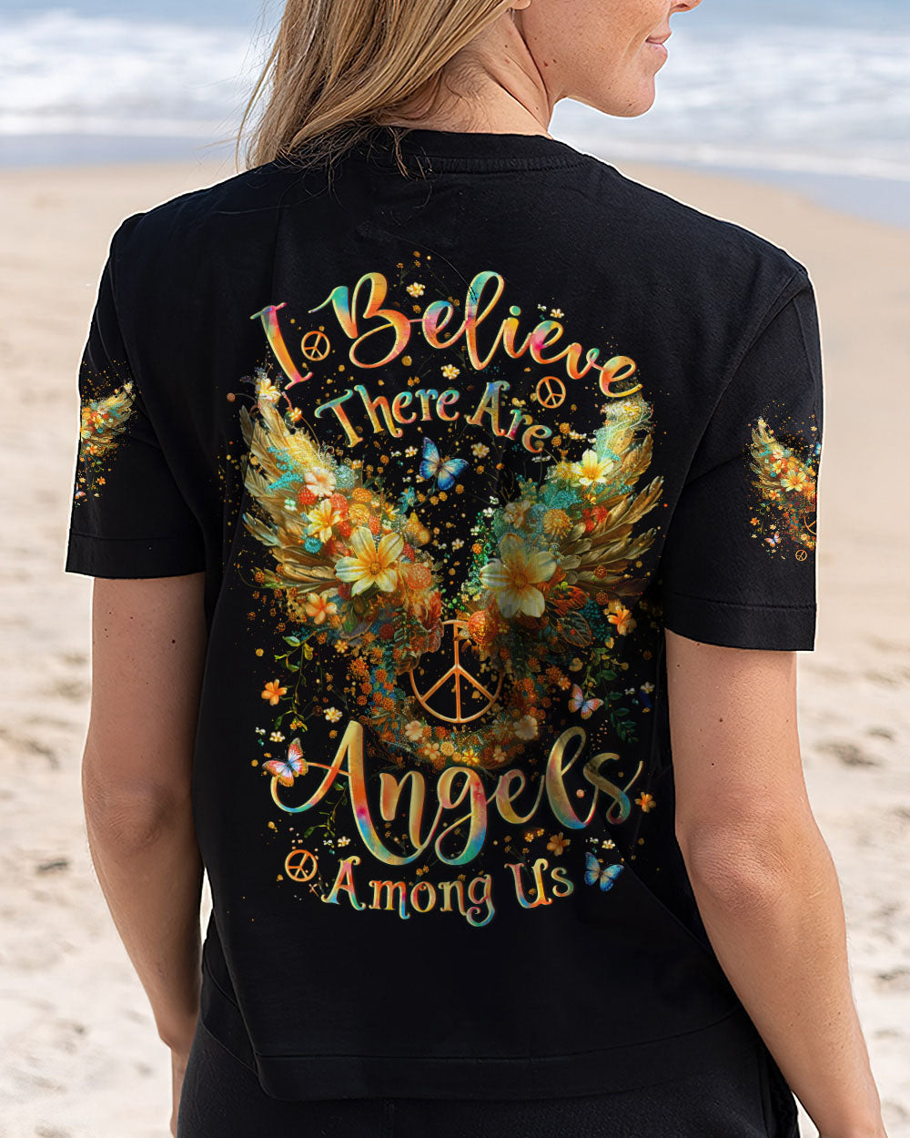 I BELIEVE THERE ARE ANGELS AMONG US WINGS ALL OVER PRINT - YHLT1508243