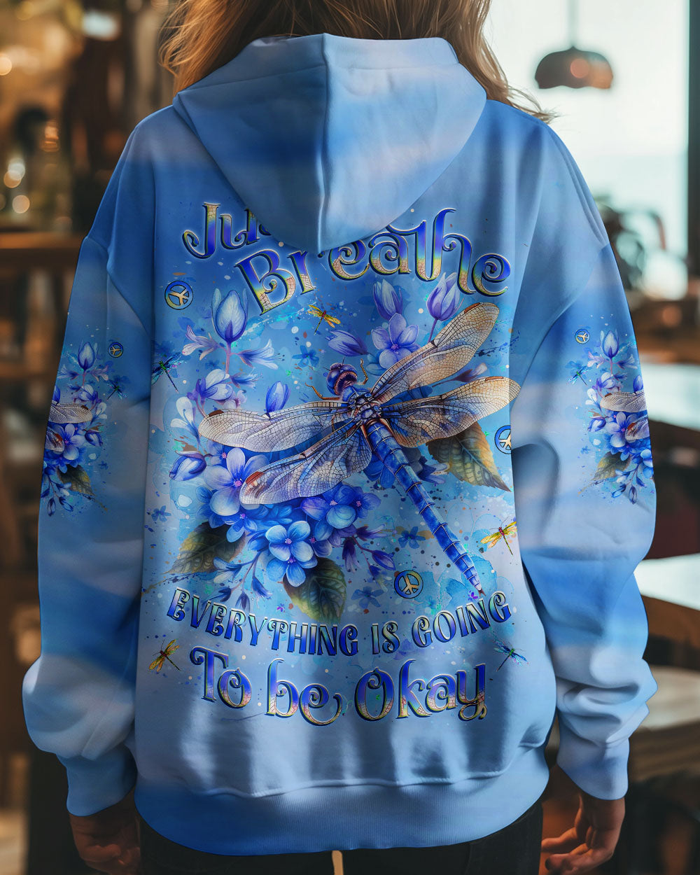 JUST BREATHE BUTTERFLY ALL OVER PRINT - YHLT1511241