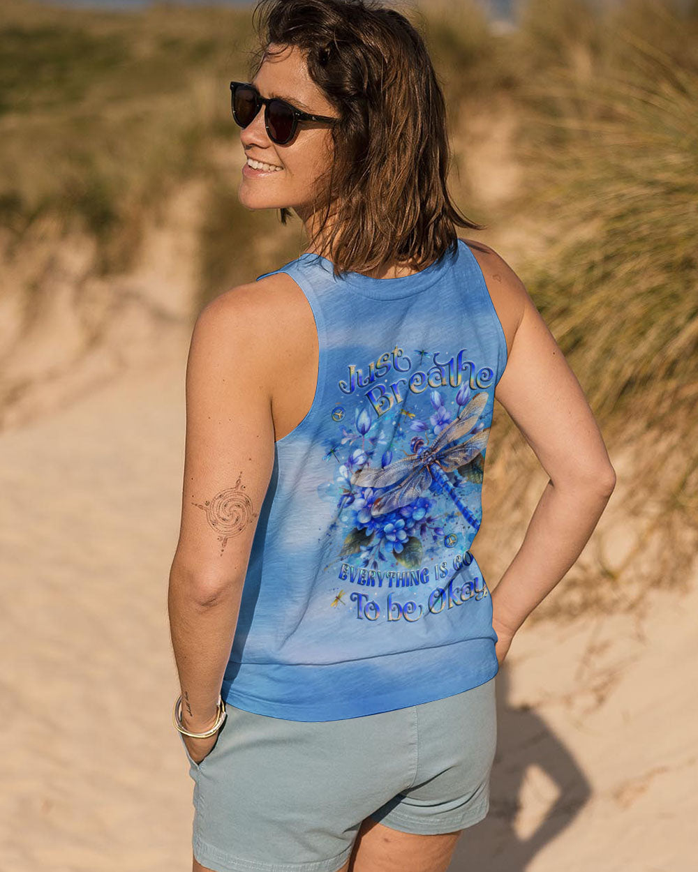 JUST BREATHE BUTTERFLY ALL OVER PRINT - YHLT1511241