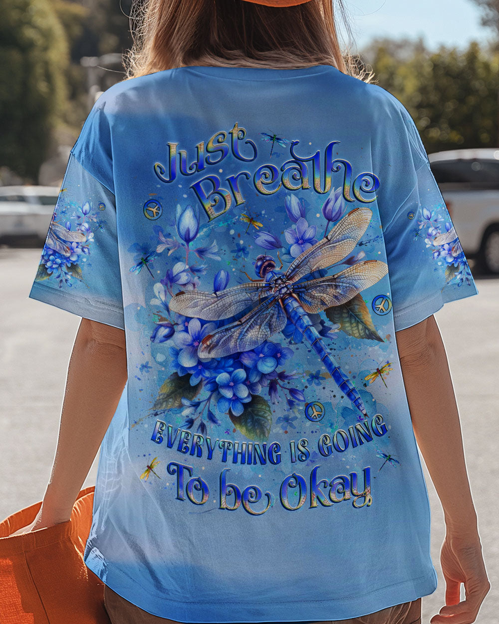 JUST BREATHE BUTTERFLY ALL OVER PRINT - YHLT1511241