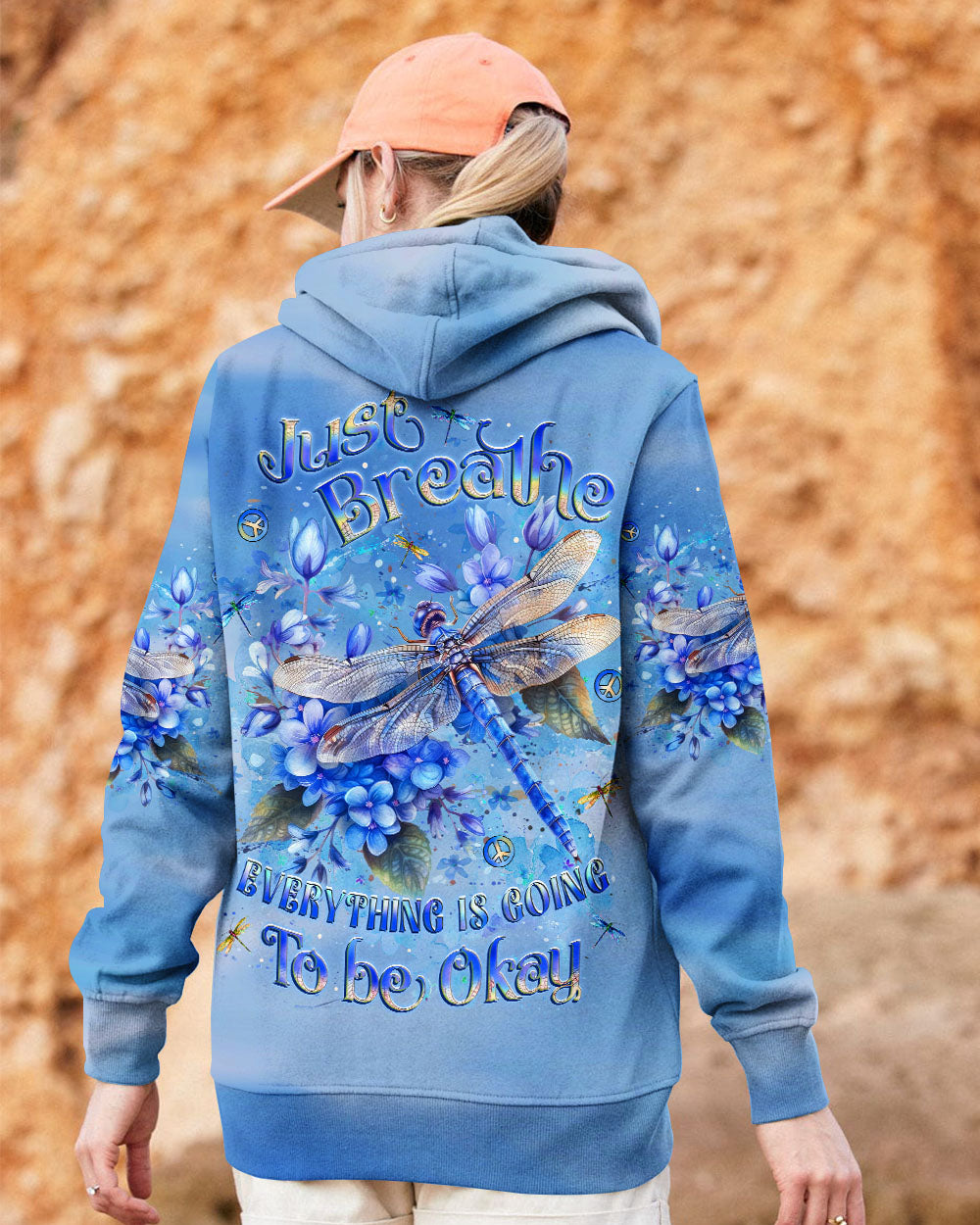 JUST BREATHE BUTTERFLY ALL OVER PRINT - YHLT1511241